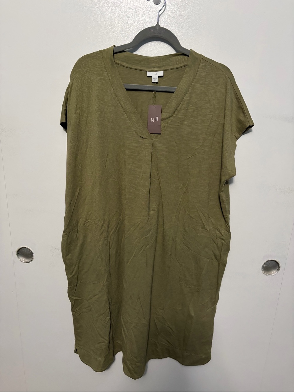 J. Jill Artichoke V-Neck Tunic Dress